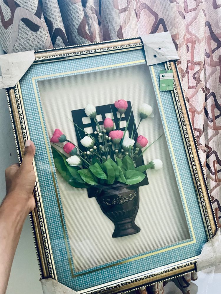 Flower Glass Wall Frame