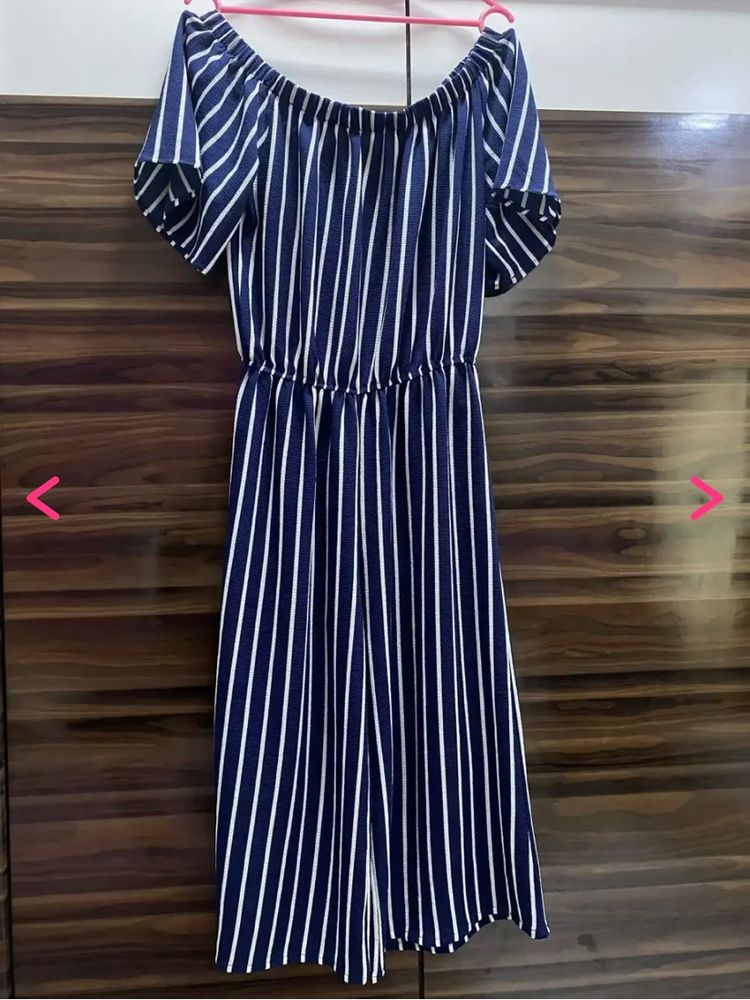 Striped jumpsuit🦋 (M)