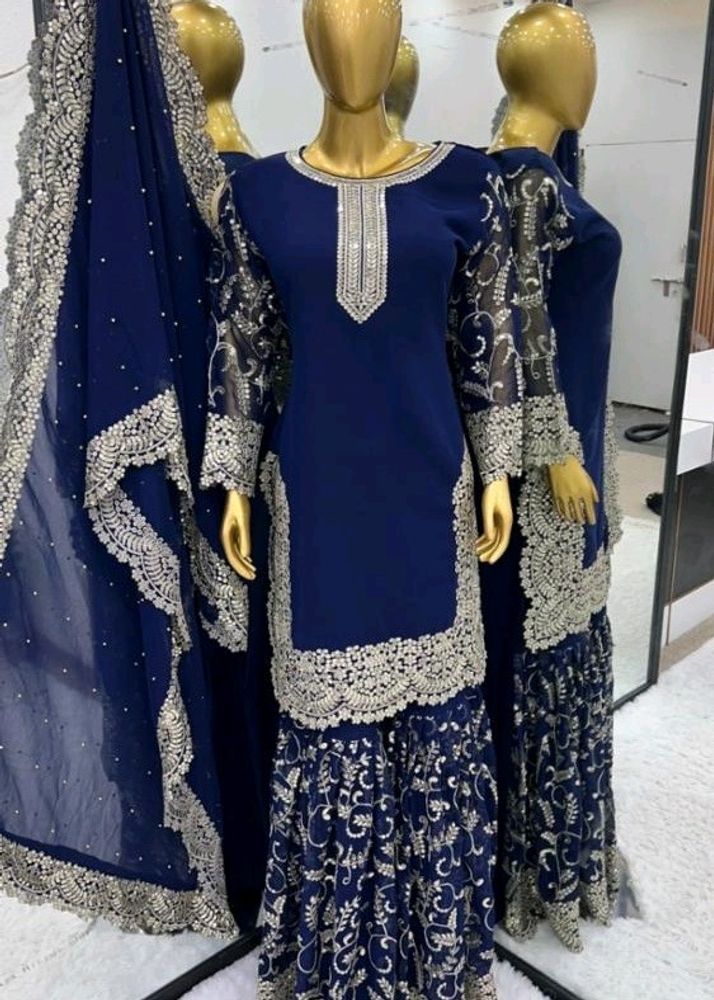 Beautiful Sharara Pakistani set  All Size