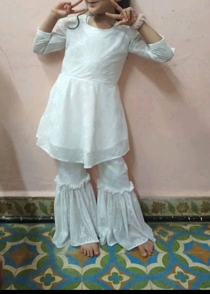 White Garara Dress