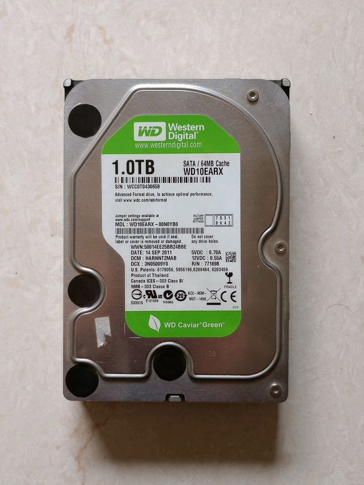 Western Digital 1 TB Hard Disk