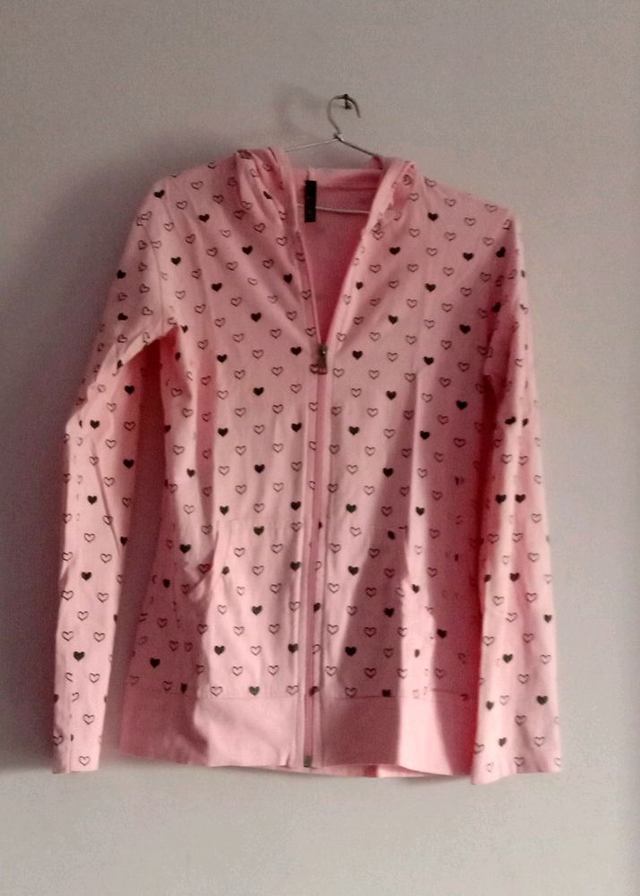 New Cotton Jacket Pink Colour For College Girls