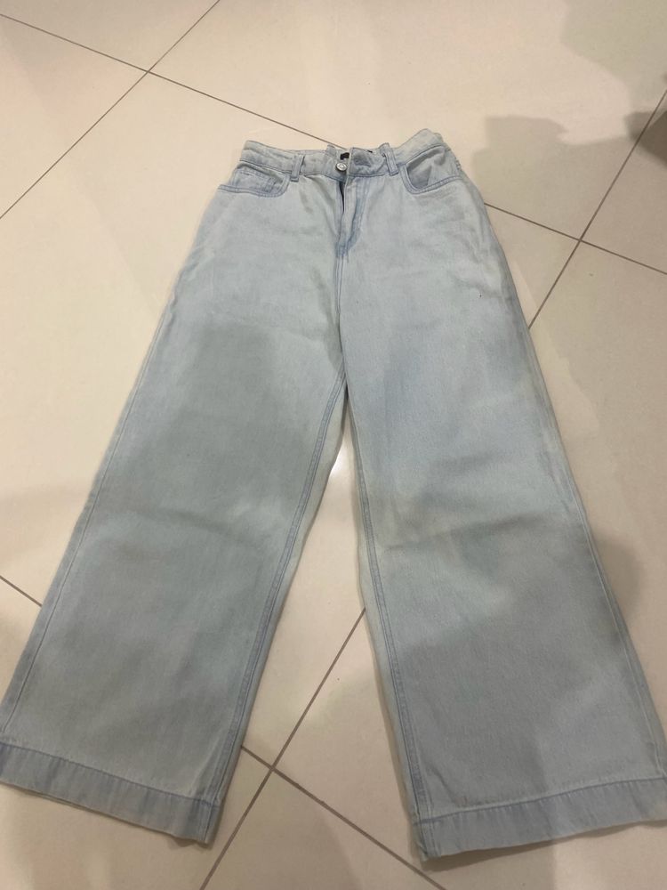 SALE Blue Wide Leg Jeans