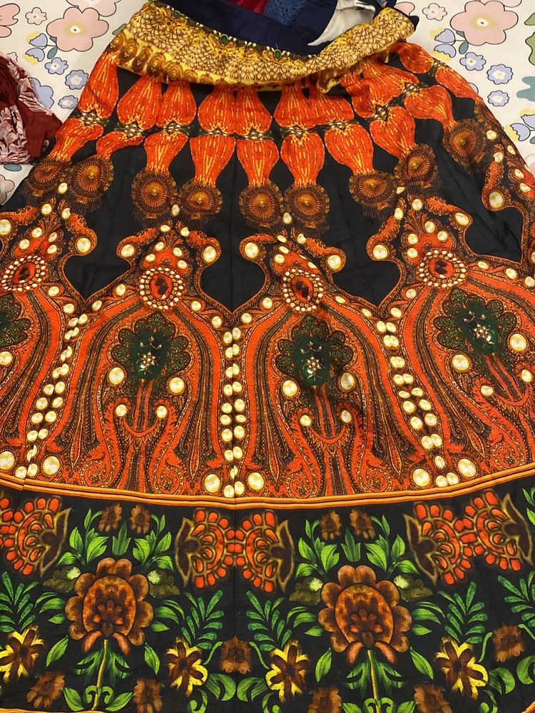 Indian Skirt Printed