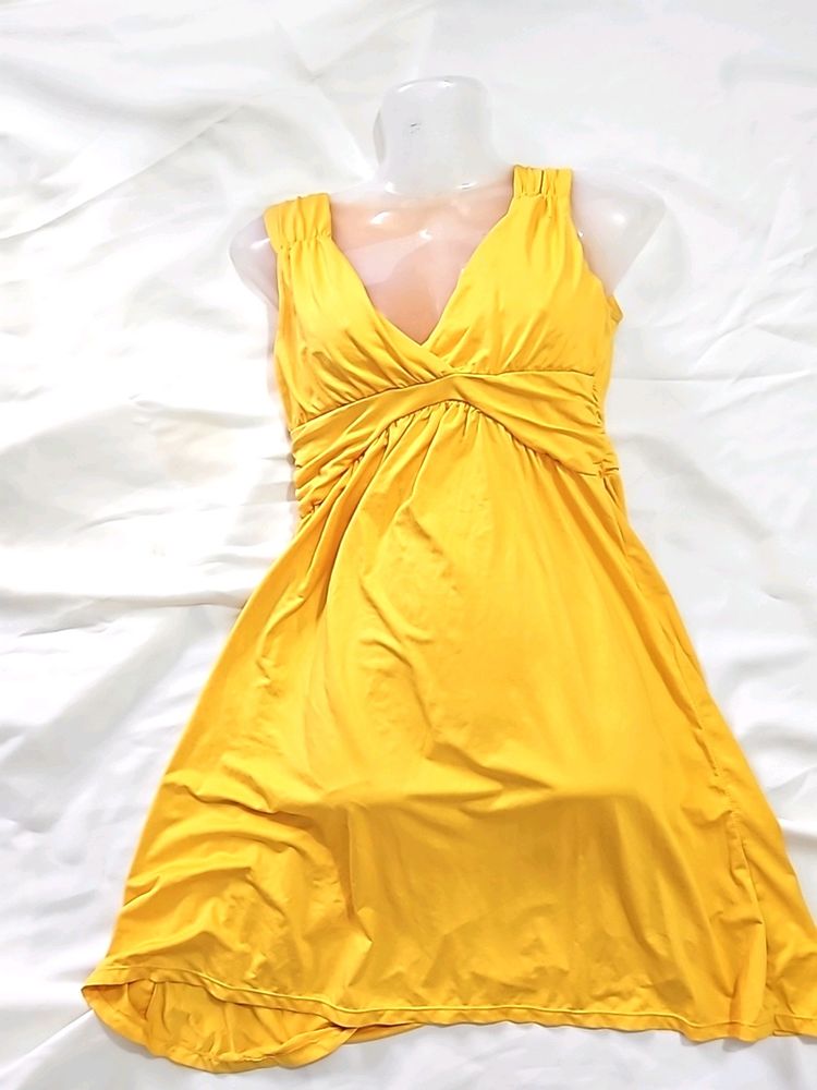 New Bright Yellow Sunshine Dress