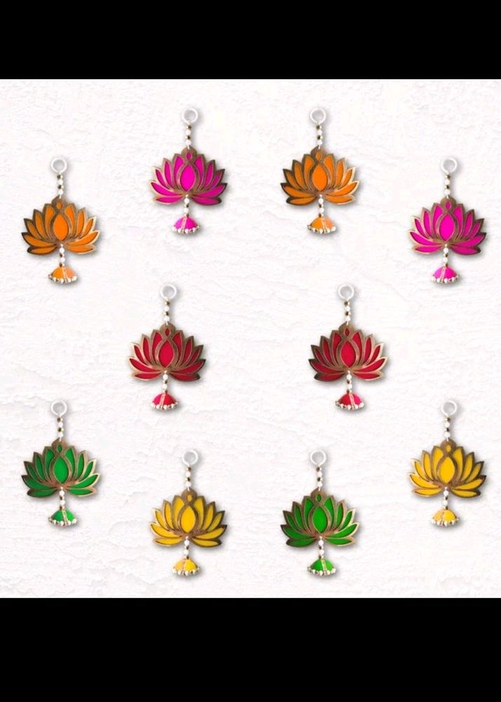 💥Diwali Special Offer💥4 Lotus Jhumki Hangings