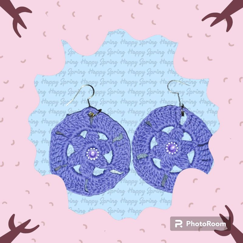 Lavender Flower Earrings