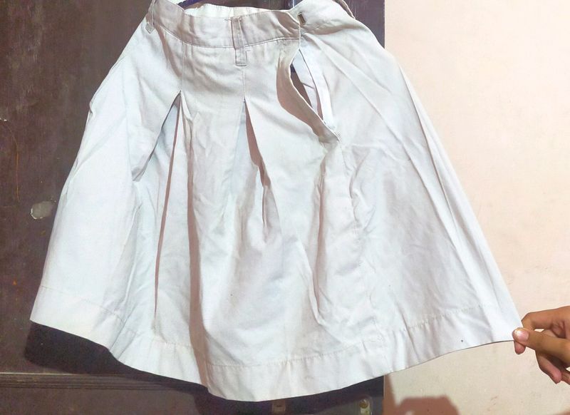 White School Skirt