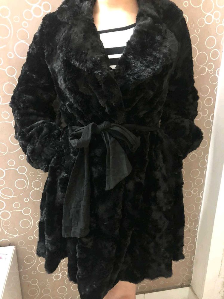 Luxurious Black Fur Coat