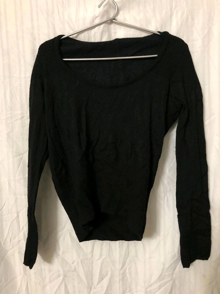 Black Long Sleeves Top