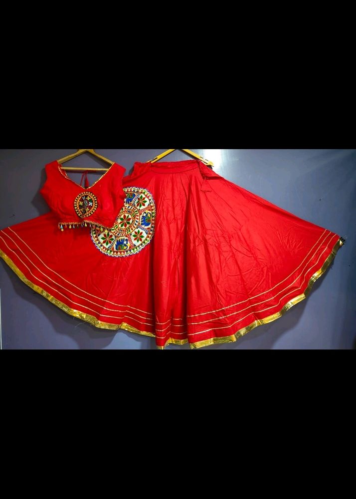 navratri chahiya with blouse