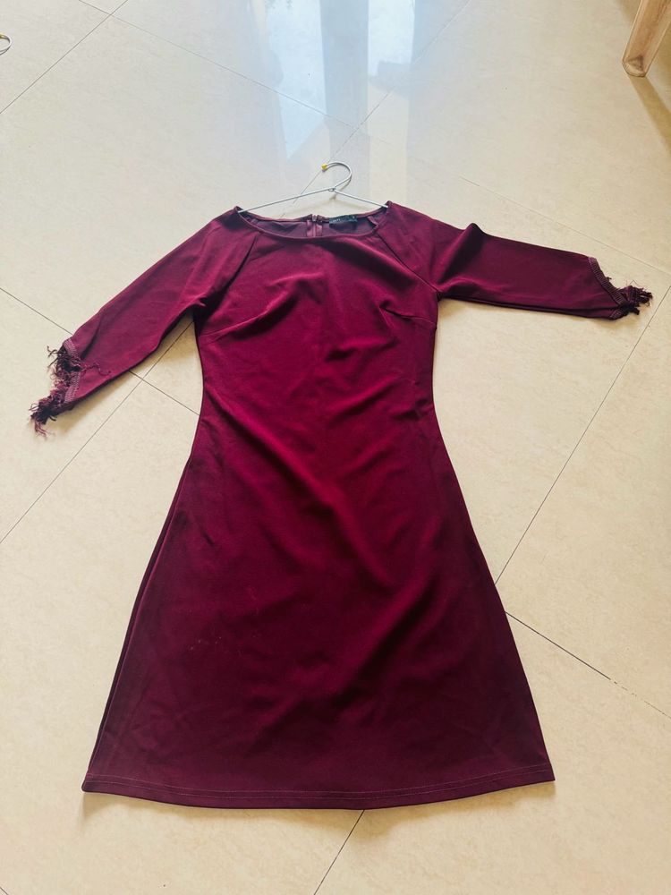 Deal Maroon Party wear dress