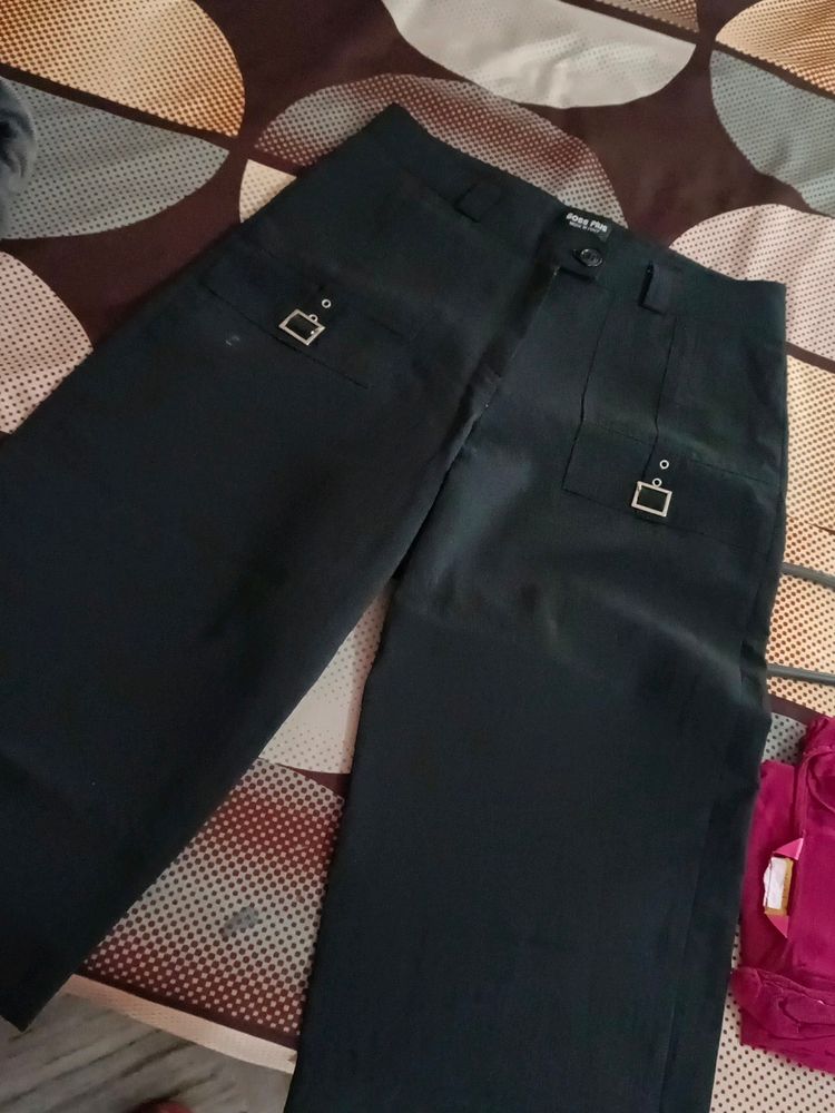 Branded Black Trouser