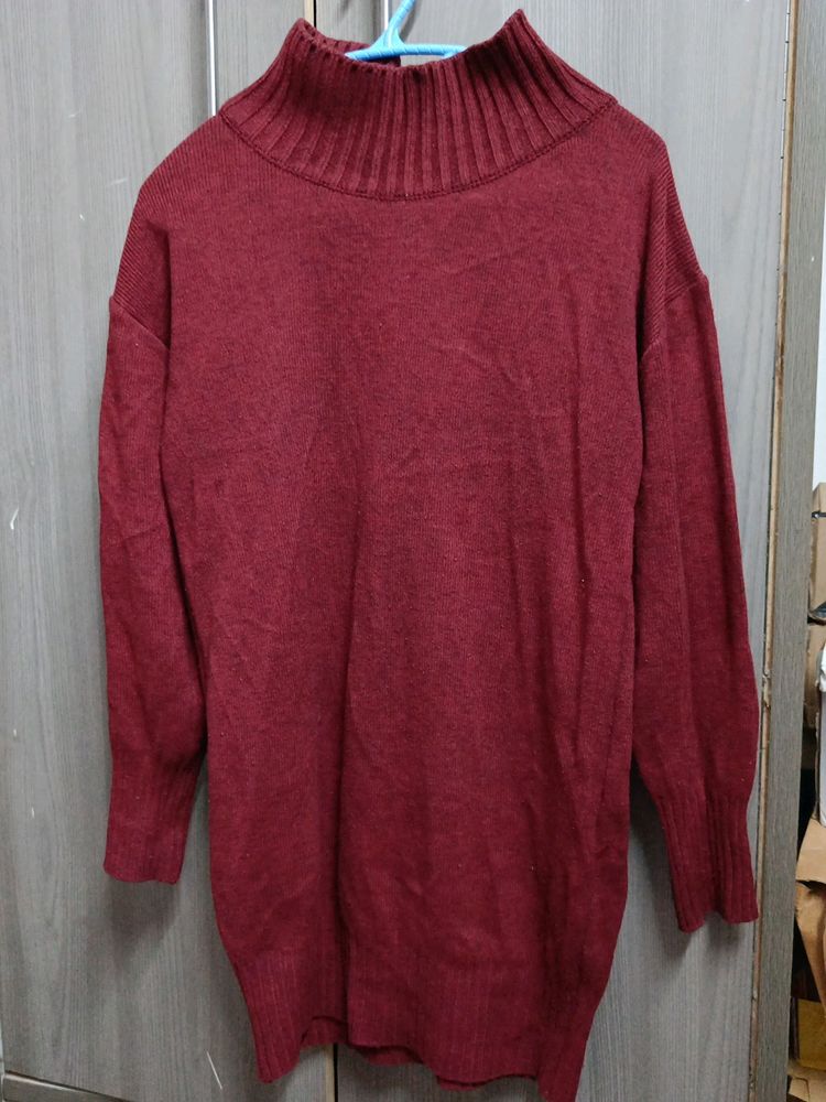 Maroon Long Sweater