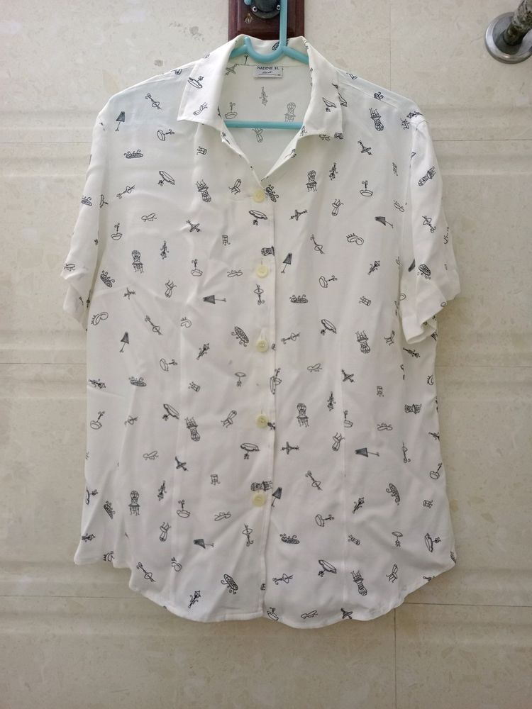 Stylish Printed Casual Shirt For Women's