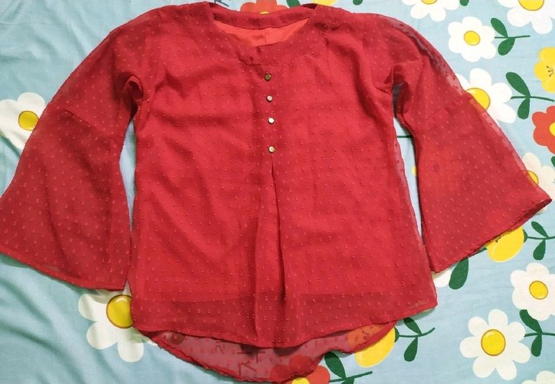 Beautiful Red Top Size 36