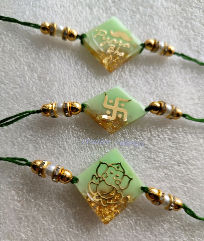 Pastel Green Rakhi