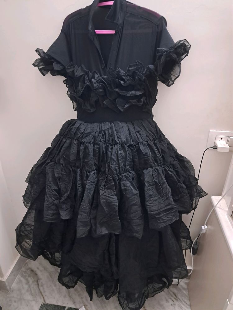 Black Ball Gown Wednesday Replica 😍 Jenna Ortage