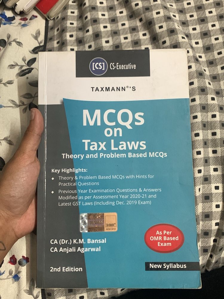 Taxmann Mcq Book TAX LAW