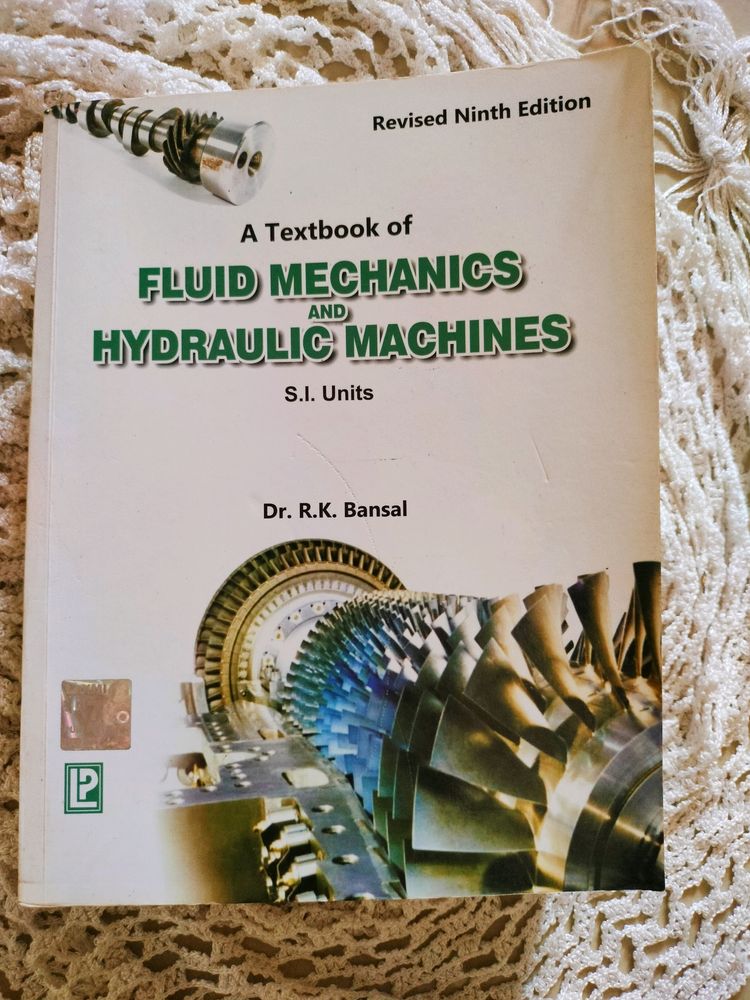 Fluid Mechanics And Hydraulic Machines By Dr.R.K.