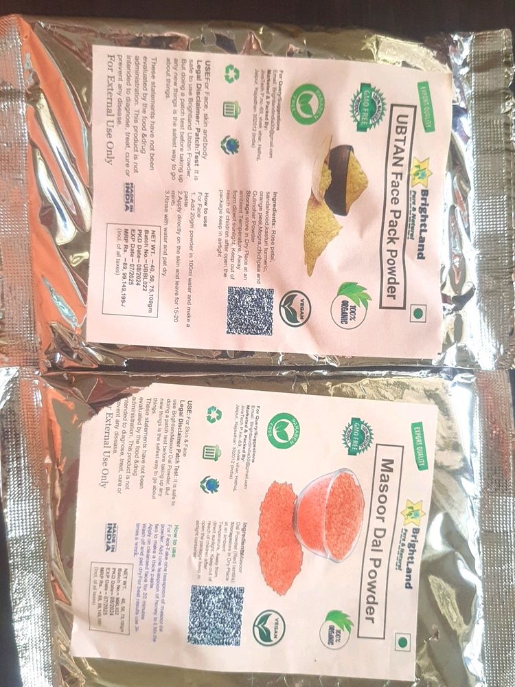 Ubtan And Masoor Dal Powder