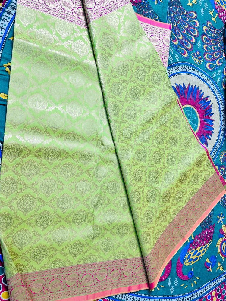 Green Banarasi Silk