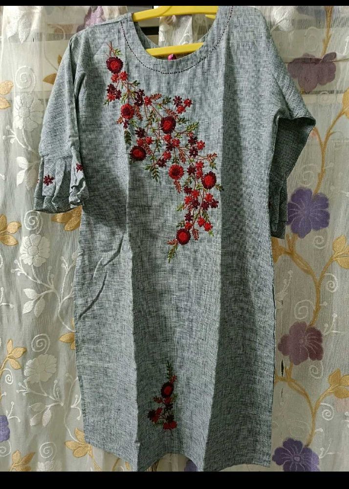 Grey Kurta