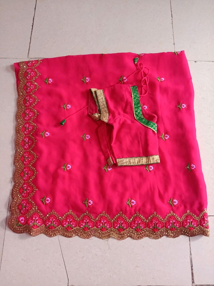 Beautiful Full Embroided Saree