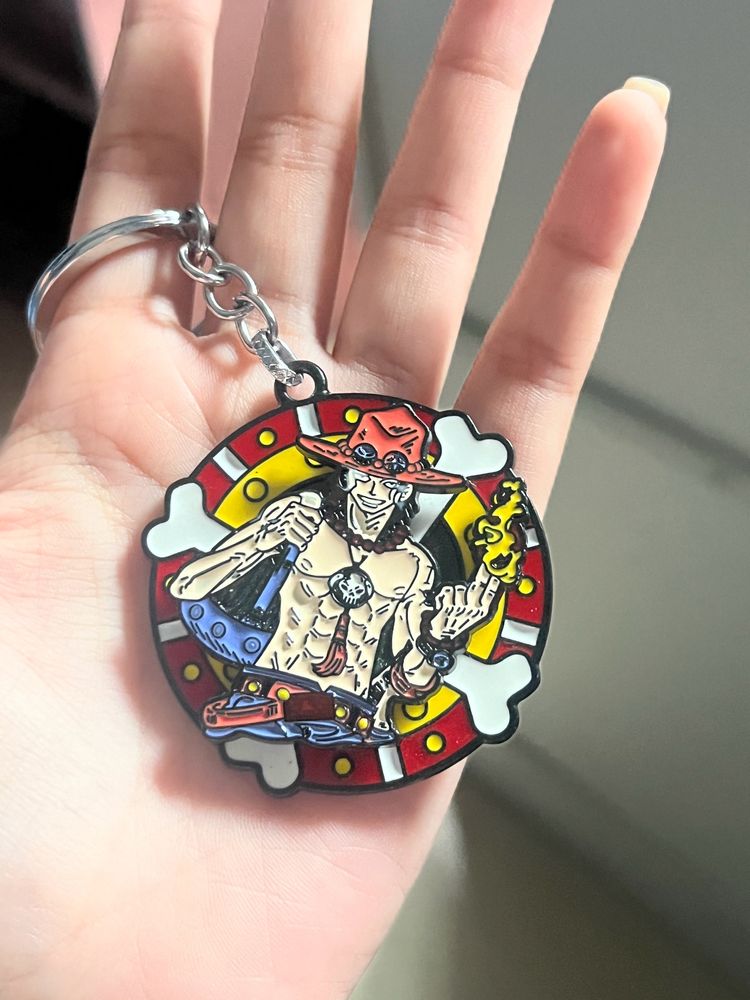 One Piece Ace Keychain