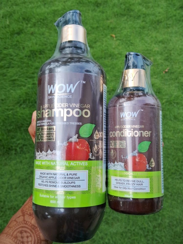 Wow Apple Cider Vinegar Shampoo And Conditioner Co