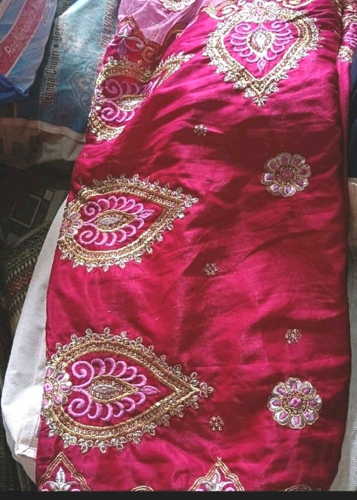 Heavy Bridal Sareee With Blouse