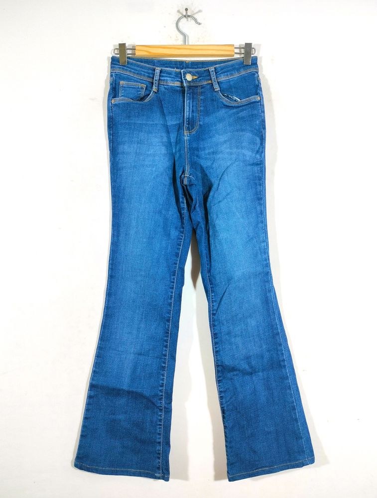 Dark Blue Bootcut Fit Pants (Women's)