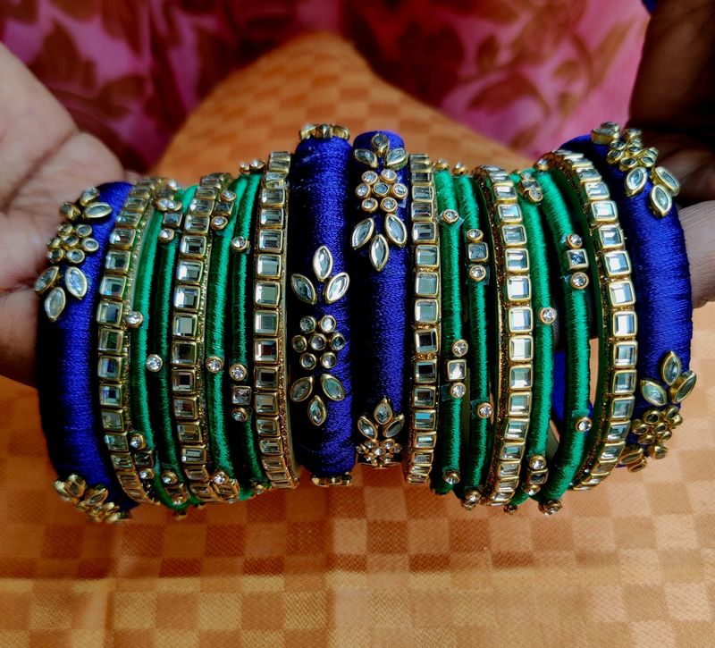 Customized Silk Thread Bangles