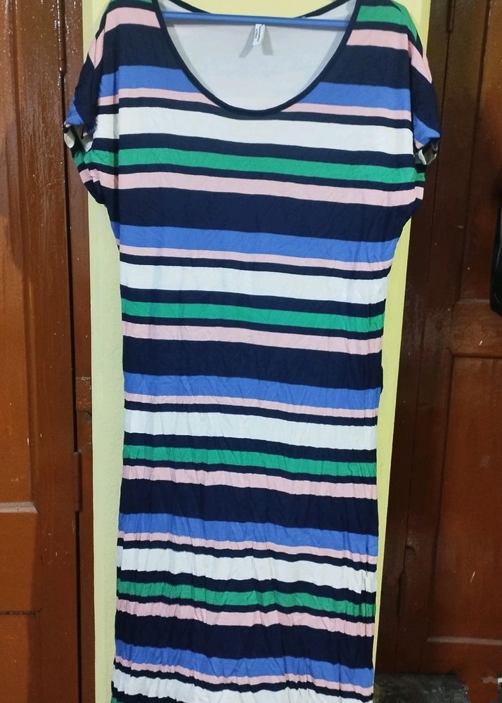 Cute Multicolor Striped Dress
