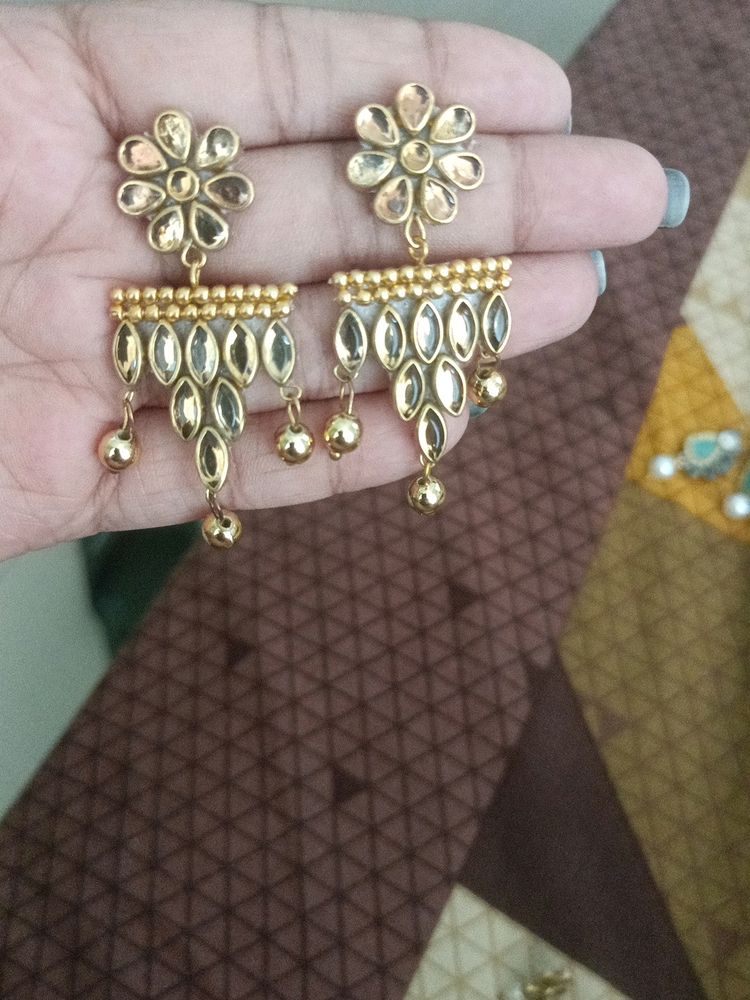 Handmade Kundan Earrings