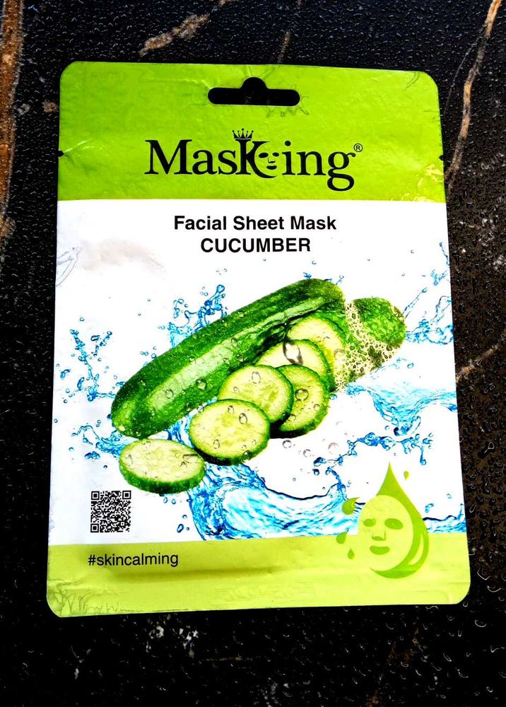 Masking Calming Cucumber 🥒face Sheet Mask