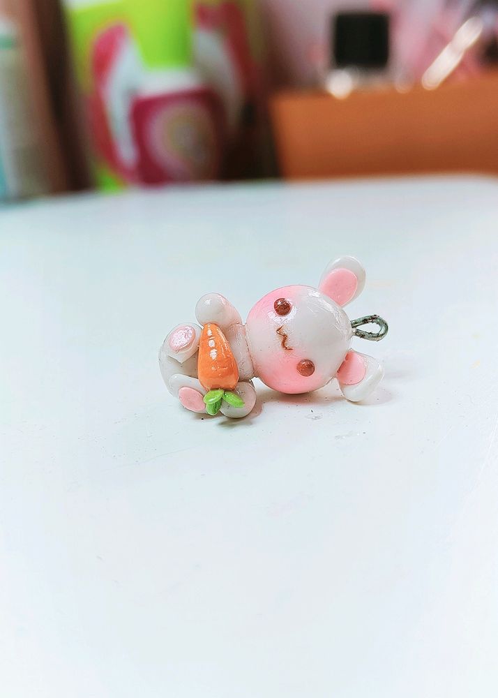 Carrot Bunny Charm