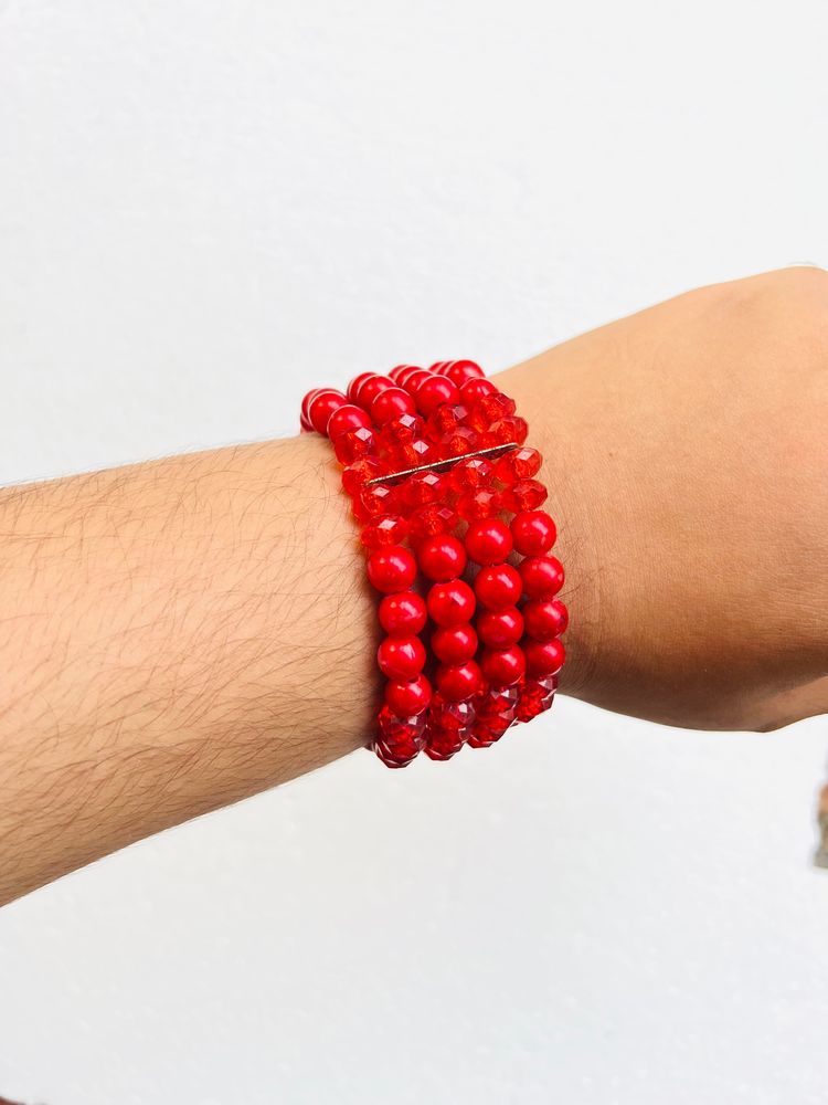 Red Pearl Bangle