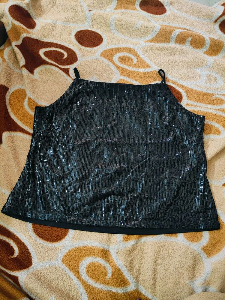 Black Party Wear Top 😍