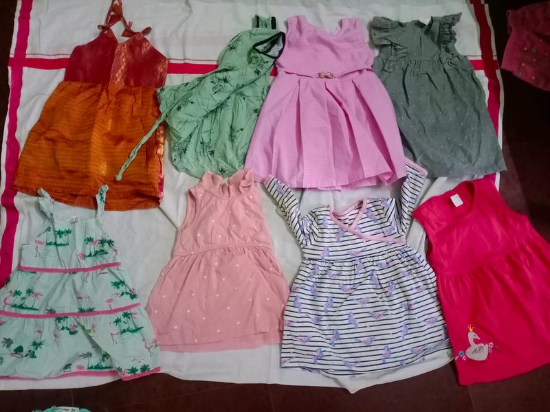 Combo Frocks 3 To 9 Months
