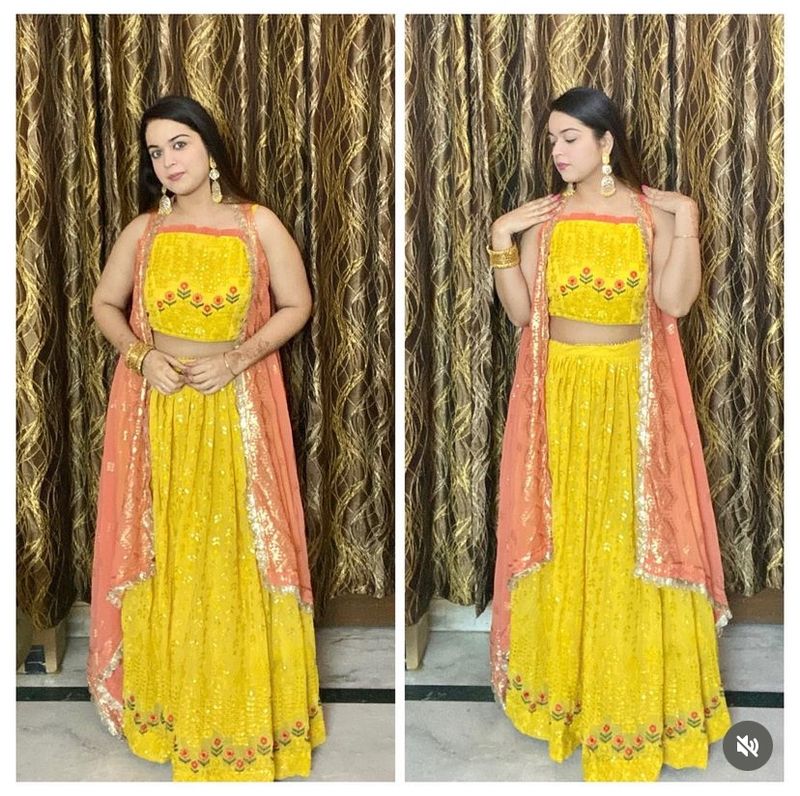 Yellow Colored 3 Piece Set