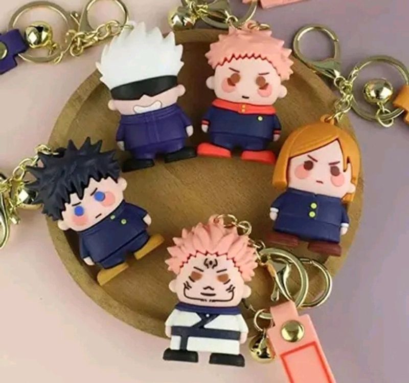 Jujutsu Kaisen Anime Chibi Keychain Set