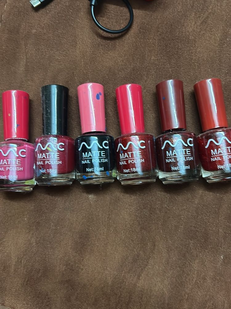 6 Nail Polish Full New Never Used Super Condition