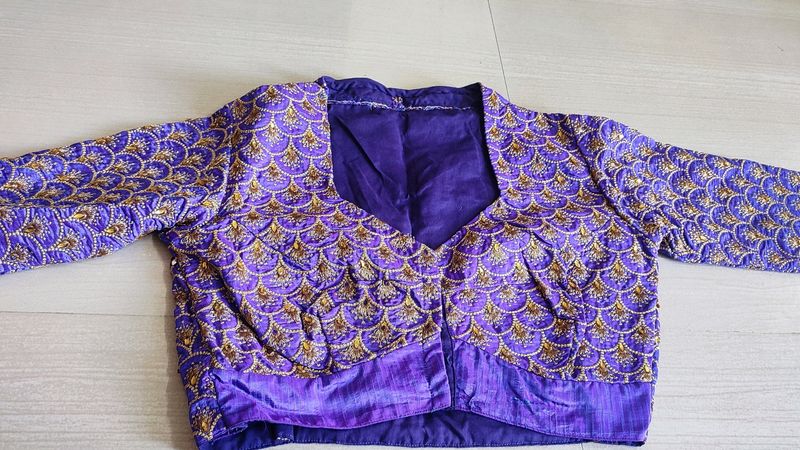 Stitched Blouse With Heavy Ebroidery