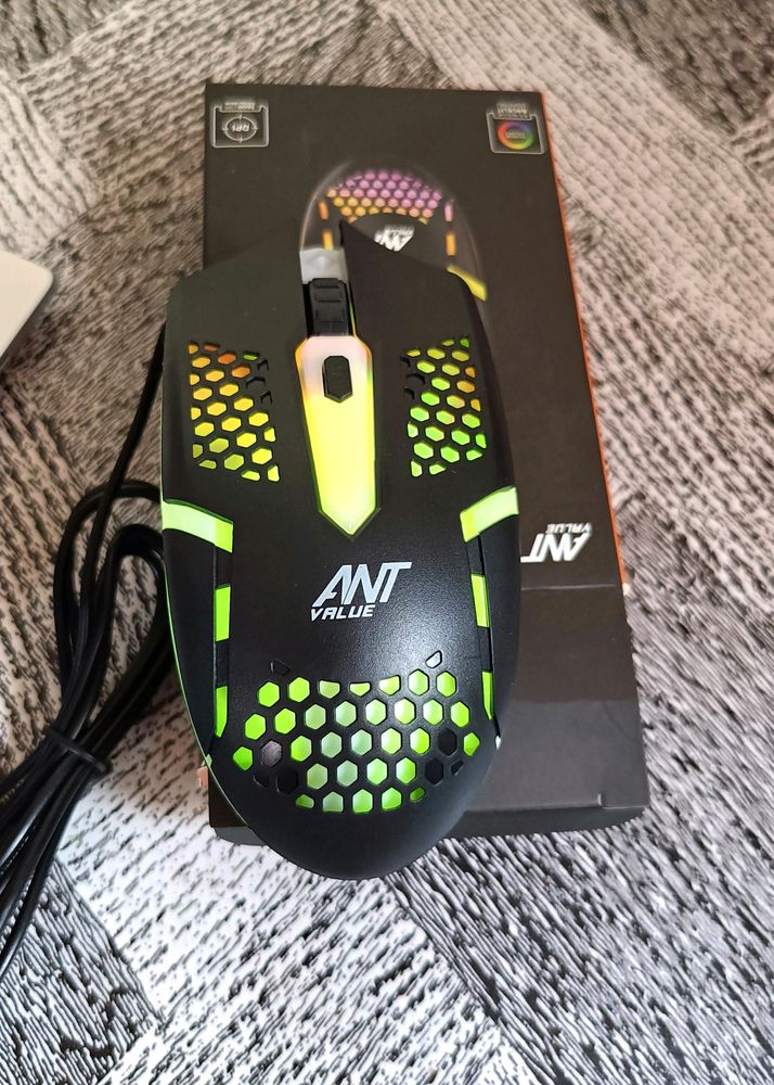 ANT Value GM1103 Wired Gaming Mouse With RGB Back