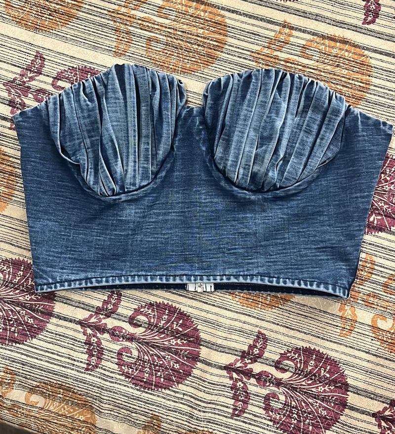 Cute Denim Tube Top