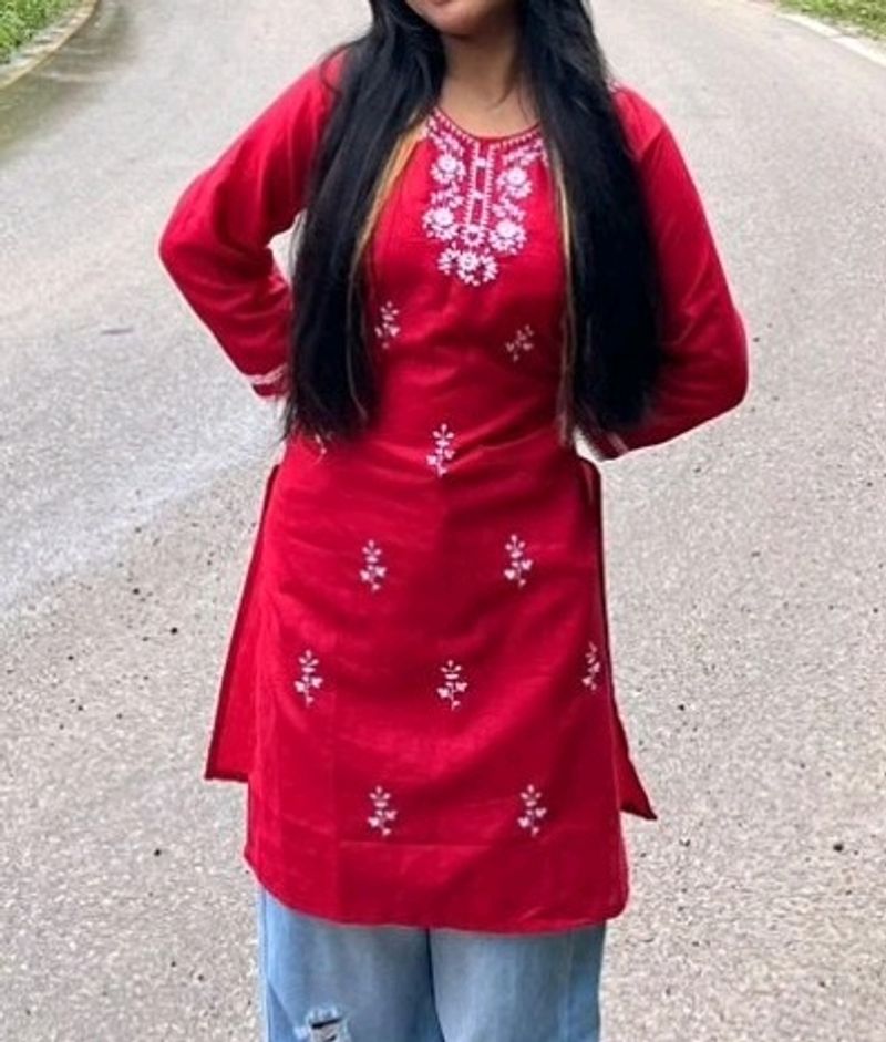 Red Kurthi For Women