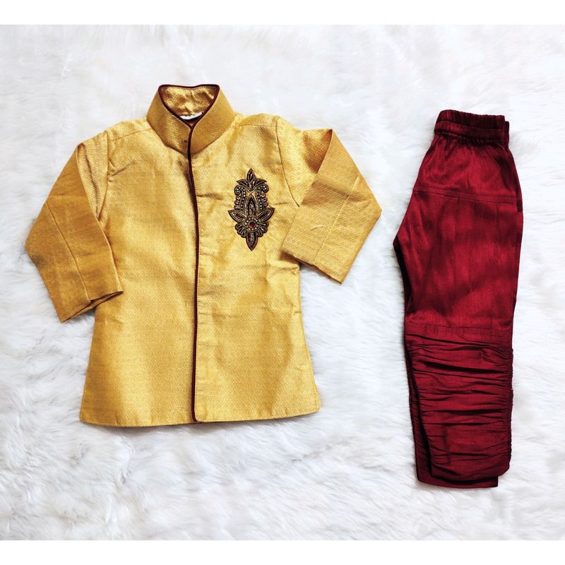 Kids Sherwani & Bottom Set like new condition