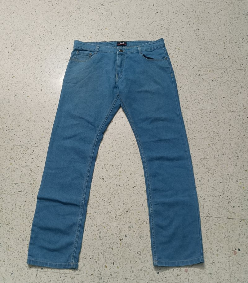 Stylish Men Light Blue Denim