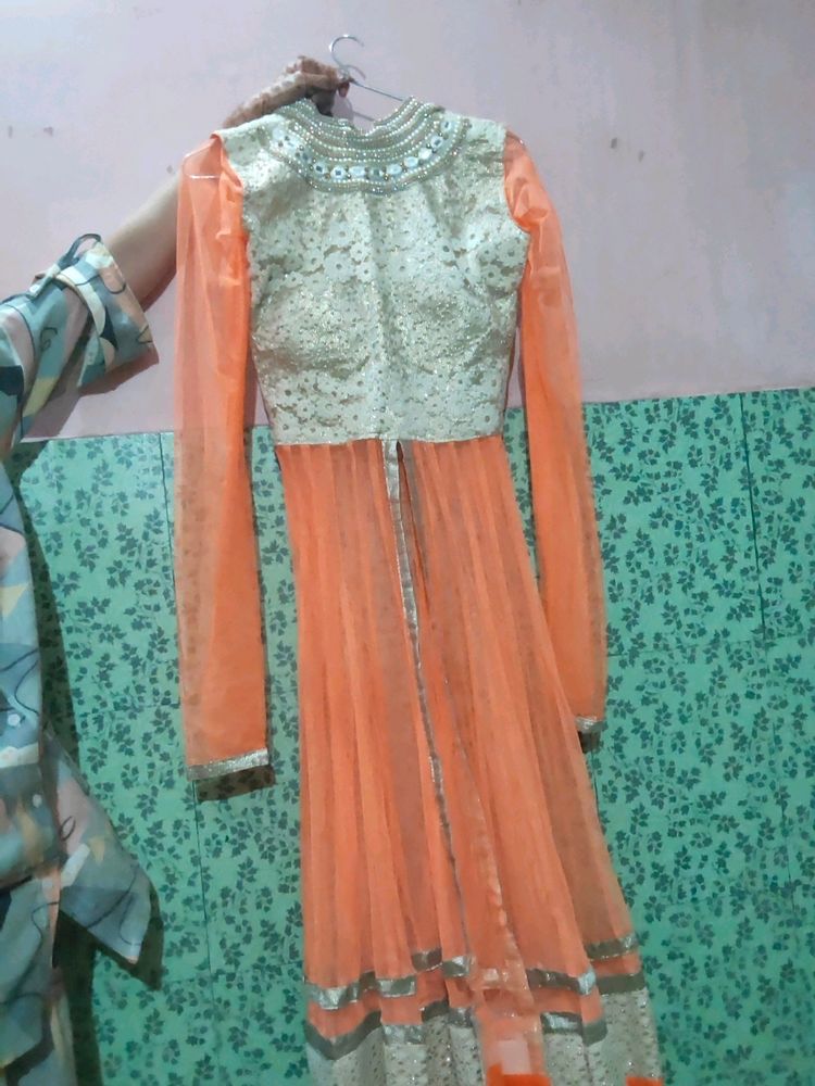 Orange Lehenga Set